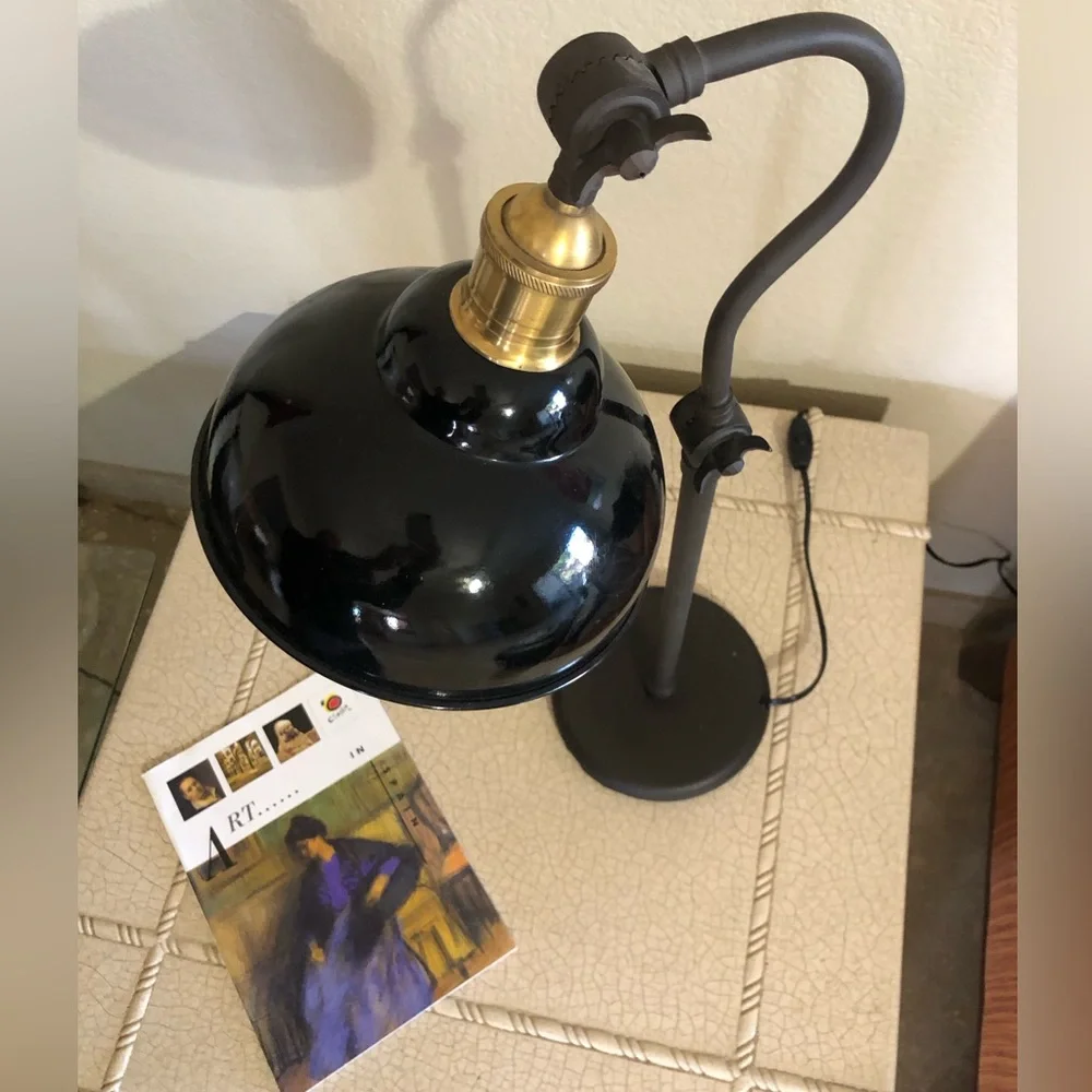 Iron & Brass multi-adjustable Task Lamp by Pottery Barn 👑